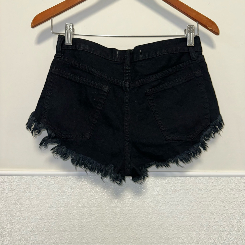 Together Apparel Women’s Studded Denim Shorts Size S Black Multi-color rave - Picture 2 of 10